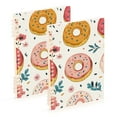thumbnail image 1 of FORMRS 1-Subject Spiral Notebook 8" x 5" College Ruled 60 Refillable Sheet A5 Hard Cover, 2 Pack, Pink Donut, 1 of 7
