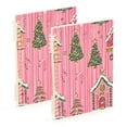 thumbnail image 1 of FORMRS 1-Subject Spiral Notebook 8" x 5" College Ruled 60 Refillable Sheet, 2 Pack, Pink Gingerbread House, 1 of 7