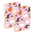 thumbnail image 1 of FORMRS 1-Subject Spiral Notebook 8" x 5" College Ruled 60 Refillable Sheet, 2 Pack, Pink Halloween Ghosts, 1 of 7