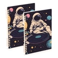 thumbnail image 1 of FORMRS 1-Subject Spiral Notebook 8" x 5" College Ruled 60 Refillable Sheet A5 Hard Cover, 2 Pack, Pink Record, 1 of 7