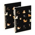 thumbnail image 1 of FORMRS 1-Subject Spiral Notebook 8" x 5" College Ruled 60 Refillable Sheet, 2 Pack, Pixel Cat, 1 of 7