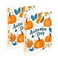 thumbnail image 1 of FORMRS 1-Subject Spiral Notebook 8" x 5" College Ruled 60 Refillable Sheet A5 Hard Cover, 2 Pack, Pumpkins Pattern, 1 of 7