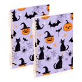 thumbnail image 1 of FORMRS 1-Subject Spiral Notebook 8" x 5" College Ruled 60 Refillable Sheet, 2 Pack, Purple Halloween Pumpkin, 1 of 7