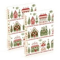 thumbnail image 1 of FORMRS 1-Subject Spiral Notebook 8" x 5" College Ruled 60 Refillable Sheet A5 Hard Cover, 2 Pack, Red Christmas House, 1 of 7