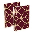 thumbnail image 1 of FORMRS 1-Subject Spiral Notebook 8" x 5" College Ruled 60 Refillable Sheet A5 Hard Cover, 2 Pack, Red Circles, 1 of 7