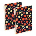 thumbnail image 1 of FORMRS 1-Subject Spiral Notebook 8" x 5" College Ruled 60 Refillable Sheet A5 Hard Cover, 2 Pack, Red Floral, 1 of 7