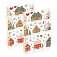 thumbnail image 1 of FORMRS 1-Subject Spiral Notebook 8" x 5" College Ruled 60 Refillable Sheet, 2 Pack, Red Nordic Christmas House, 1 of 7