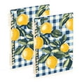 thumbnail image 1 of FORMRS 1-Subject Spiral Notebook 8" x 5" College Ruled 60 Refillable Sheet, 2 Pack, Retro Beige Lemon, 1 of 7
