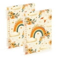 thumbnail image 1 of FORMRS 1-Subject Spiral Notebook 8" x 5" College Ruled 60 Refillable Sheet A5 Hard Cover, 2 Pack, Retro Rainbow, 1 of 7