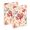 thumbnail image 1 of FORMRS 1-Subject Spiral Notebook 8" x 5" College Ruled 60 Refillable Sheet A5 Hard Cover, 2 Pack, Retro Starfish, 1 of 7