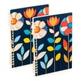 thumbnail image 1 of FORMRS 1-Subject Spiral Notebook 8" x 5" College Ruled 60 Refillable Sheet, 2 Pack, Simple Floral, 1 of 7