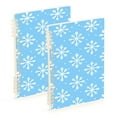 thumbnail image 1 of FORMRS 1-Subject Spiral Notebook 8" x 5" College Ruled 60 Refillable Sheet A5 Hard Cover, 2 Pack, Snowflake Pattern, 1 of 7