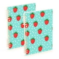 thumbnail image 1 of FORMRS 1-Subject Spiral Notebook 8" x 5" College Ruled 60 Refillable Sheet, 2 Pack, Strawberry Pattern, 1 of 7