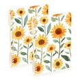 thumbnail image 1 of FORMRS 1-Subject Spiral Notebook 8" x 5" College Ruled 60 Refillable Sheet A5 Hard Cover, 2 Pack, Sunflowers and Leaves Pattern, 1 of 7