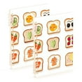 thumbnail image 1 of FORMRS 1-Subject Spiral Notebook 8" x 5" College Ruled 60 Refillable Sheet A5 Hard Cover, 2 Pack, Various Toasts, 1 of 7