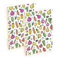 thumbnail image 1 of FORMRS 1-Subject Spiral Notebook 8" x 5" College Ruled 60 Refillable Sheet, 2 Pack, Various Vegetables Pattern, 1 of 7