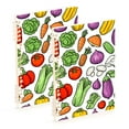 thumbnail image 1 of FORMRS 1-Subject Spiral Notebook 8" x 5" College Ruled 60 Refillable Sheet A5 Hard Cover, 2 Pack, Vegetables Pattern, 1 of 7