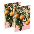 thumbnail image 1 of FORMRS 1-Subject Spiral Notebook 8" x 5" College Ruled 60 Refillable Sheet A5 Hard Cover, 2 Pack, Vibrant Oranges, 1 of 7