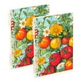 thumbnail image 1 of FORMRS 1-Subject Spiral Notebook 8" x 5" College Ruled 60 Refillable Sheet A5 Hard Cover, 2 Pack, Vibrant Tomatoes, 1 of 7
