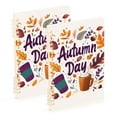 thumbnail image 1 of FORMRS 1-Subject Spiral Notebook 8" x 5" College Ruled 60 Refillable Sheet A5 Hard Cover, 2 Pack, Warm Autumn Day, 1 of 7