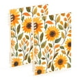 thumbnail image 1 of FORMRS 1-Subject Spiral Notebook 8" x 5" College Ruled 60 Refillable Sheet, 2 Pack, Watercolor Sunflowers, 1 of 7
