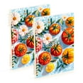 thumbnail image 1 of FORMRS 1-Subject Spiral Notebook 8" x 5" College Ruled 60 Refillable Sheet, 2 Pack, Watercolor Tomatoes, 1 of 7