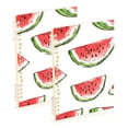 thumbnail image 1 of FORMRS 1-Subject Spiral Notebook 8" x 5" College Ruled 60 Refillable Sheet A5 Hard Cover, 2 Pack, Watermelon Pattern, 1 of 7