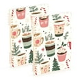 thumbnail image 1 of FORMRS 1-Subject Spiral Notebook 8" x 5" College Ruled 60 Refillable Sheet, 2 Pack, White Christmas Cups, 1 of 7