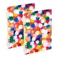 thumbnail image 1 of FORMRS 1-Subject Spiral Notebook 8" x 5" College Ruled 60 Refillable Sheet A5 Hard Cover, 2 Pack, White Colorful Circles, 1 of 7