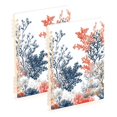 thumbnail image 1 of FORMRS 1-Subject Spiral Notebook 8" x 5" College Ruled 60 Refillable Sheet, 2 Pack, White Sea Plants, 1 of 7