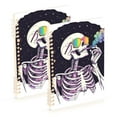 thumbnail image 1 of FORMRS 1-Subject Spiral Notebook 8" x 5" College Ruled 60 Refillable Sheet, 2 Pack, White Skeleton, 1 of 7