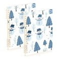 thumbnail image 1 of FORMRS 1-Subject Spiral Notebook 8" x 5" College Ruled 60 Refillable Sheet, 2 Pack, White Snowman, 1 of 7