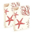 thumbnail image 1 of FORMRS 1-Subject Spiral Notebook 8" x 5" College Ruled 60 Refillable Sheet A5 Hard Cover, 2 Pack, White Starfish, 1 of 7