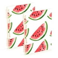 thumbnail image 1 of FORMRS 1-Subject Spiral Notebook 8" x 5" College Ruled 60 Refillable Sheet, 2 Pack, White Watermelon, 1 of 7