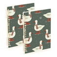 thumbnail image 1 of FORMRS 1-Subject Spiral Notebook 8" x 5" College Ruled 60 Refillable Sheet A5 Hard Cover, 2 Pack, Winter Goose, 1 of 7
