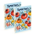 thumbnail image 1 of FORMRS 1-Subject Spiral Notebook 8" x 5" College Ruled 60 Refillable Sheet A5 Hard Cover, 2 Pack, Yellow Floral Tomatoes, 1 of 7