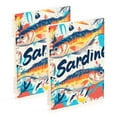 thumbnail image 1 of FORMRS 1-Subject Spiral Notebook 8" x 5" College Ruled 60 Refillable Sheet A5 Hard Cover, 2 Pack, Yellow Sardines Pattern, 1 of 7