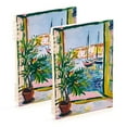 thumbnail image 1 of FORMRS 1-Subject Spiral Notebook 8" x 5" College Ruled 60 Refillable Sheet A5 Hard Cover, 2 Pack, Yellow Window, 1 of 7