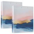 thumbnail image 1 of FORMRS 3 Ring Binder with Pockets 1.5" D-Rings Clip Board 200 Sheets Capacity, Abstract Painting, 1 of 8