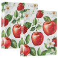 thumbnail image 1 of FORMRS 3 Ring Binder with Pockets 1.5" D-Rings Clip Board 200 Sheets Capacity, Apple Pattern, 1 of 8