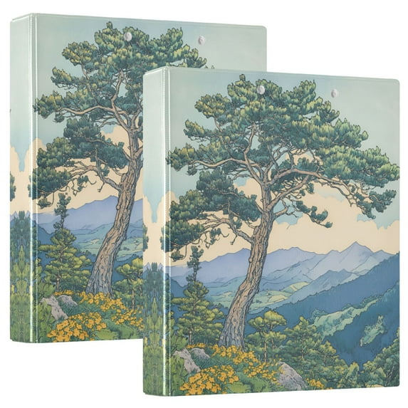 FORMRS 3 Ring Binder 1.5 inch with Pockets Clip Board 200 Sheets Capacity, Beige Mountain