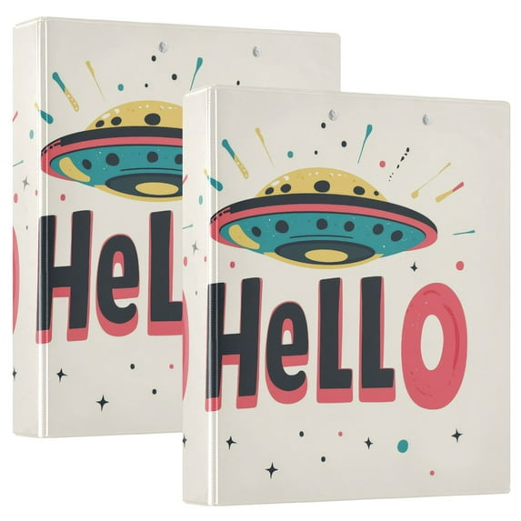 FORMRS 3 Ring Binder 1.5 inch with Pockets Clip Board 200 Sheets Capacity, Beige UFO