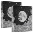 thumbnail image 1 of FORMRS 3 Ring Binder with Pockets 1.5" D-Rings Clip Board 200 Sheets Capacity, Black Moon, 1 of 8