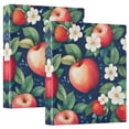 thumbnail image 1 of FORMRS 3 Ring Binder 1.5 inch with Pockets Clip Board 200 Sheets Capacity, Blue Apple Pattern, 1 of 8