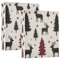 thumbnail image 1 of FORMRS 3 Ring Binder with Pockets 1.5" D-Rings Clip Board 200 Sheets Capacity, Christmas Plaid Forest, 1 of 8
