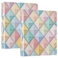 thumbnail image 1 of FORMRS 3 Ring Binder with Pockets 1.5" D-Rings Clip Board 200 Sheets Capacity, Colorful Geometric, 1 of 8