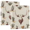 thumbnail image 1 of FORMRS 3 Ring Binder with Pockets 1.5" D-Rings Clip Board 200 Sheets Capacity, Cowboy Pattern, 1 of 8