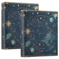 thumbnail image 1 of FORMRS 3 Ring Binder with Pockets 1.5" D-Rings Clip Board 200 Sheets Capacity, Dark Star Map, 1 of 8