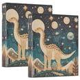 thumbnail image 1 of FORMRS 3 Ring Binder 1.5 inch with Pockets Clip Board 200 Sheets Capacity, Dinosaur at Night, 1 of 8