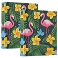 thumbnail image 1 of FORMRS 3 Ring Binder 1.5 inch with Pockets Clip Board 200 Sheets Capacity, Flamingo Floral Pattern, 1 of 8